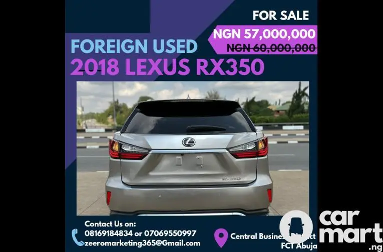 2018 Lexus RX350 Full Option