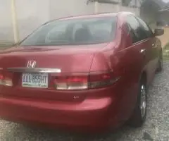 Nigerian used Honda accord 2003